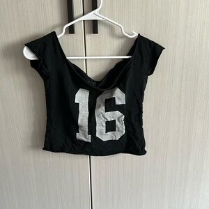 Brandy Melville off the shoulder jersey top